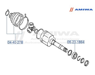 Подшипник полуоси для Nissan Qashqai+2 (JJ10) 2008-2014 новый