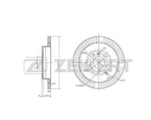 Диск тормозной задний для Land Rover Discovery III 2004-2009 новый