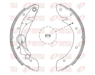 Колодки барабанные к-кт для Citroen Xsara Picasso 1999-2010 новый