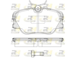 Колодки тормозные передние к-кт для Mercedes Benz Bus 207D-410 1981-1995 новый