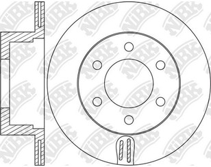 Диск тормозной задний для Mitsubishi Pajero/Montero Sport (KH) 2008-2015 новый