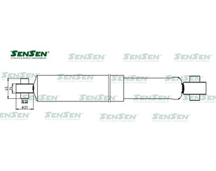Амортизатор задний для Citroen C2 2003-2008 новый