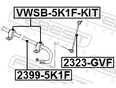 Р/к переднего стабилизатора FEBEST VWSB-5K1F-KIT