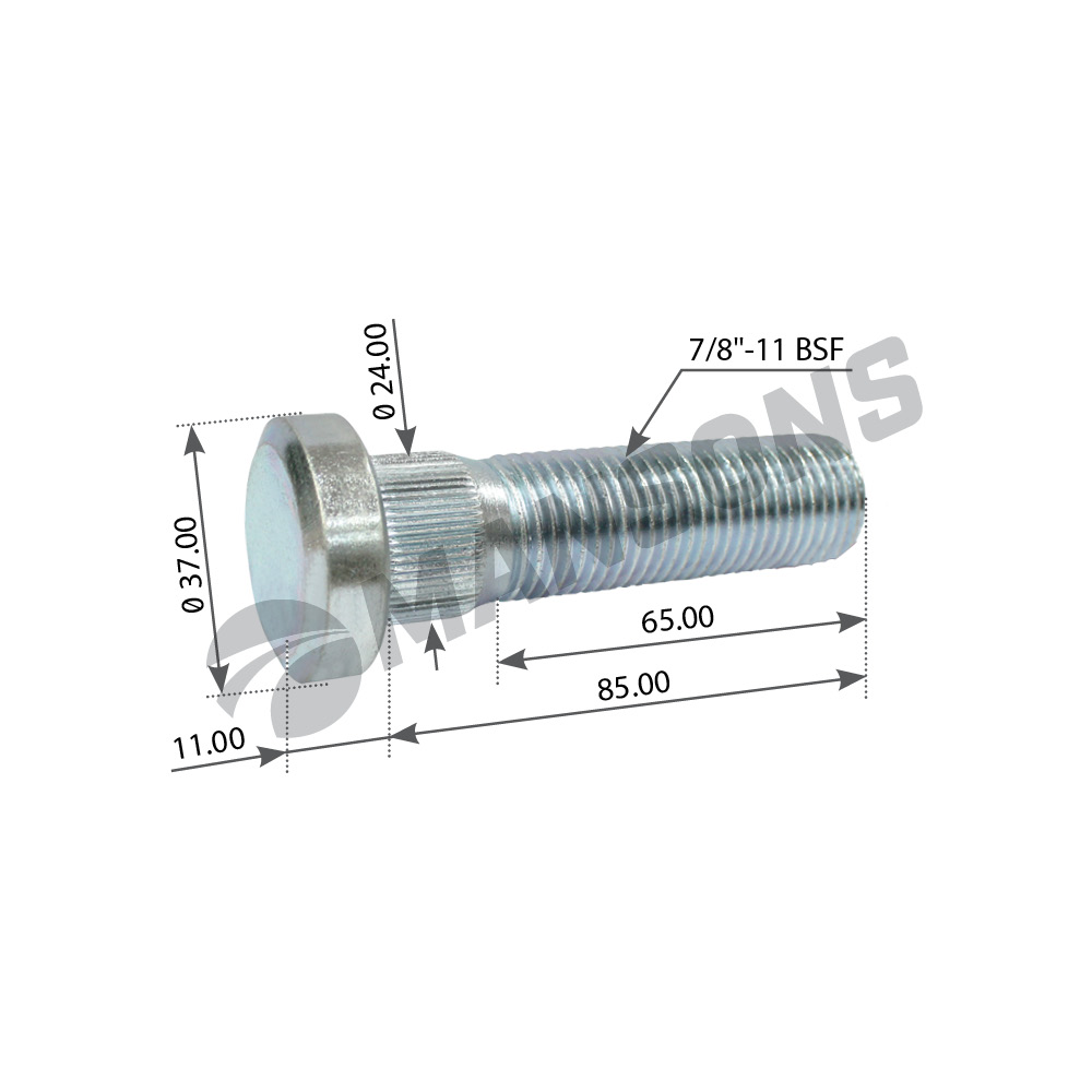 309207 HD-PARTS Шпилька колеса от производителя по спец цене купить