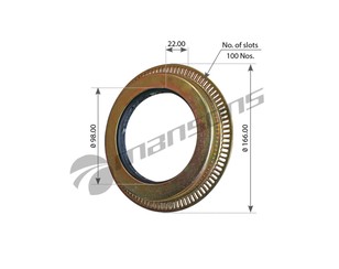 Сальник передней ступицы 100 для DAF 95 1987-1998 новый