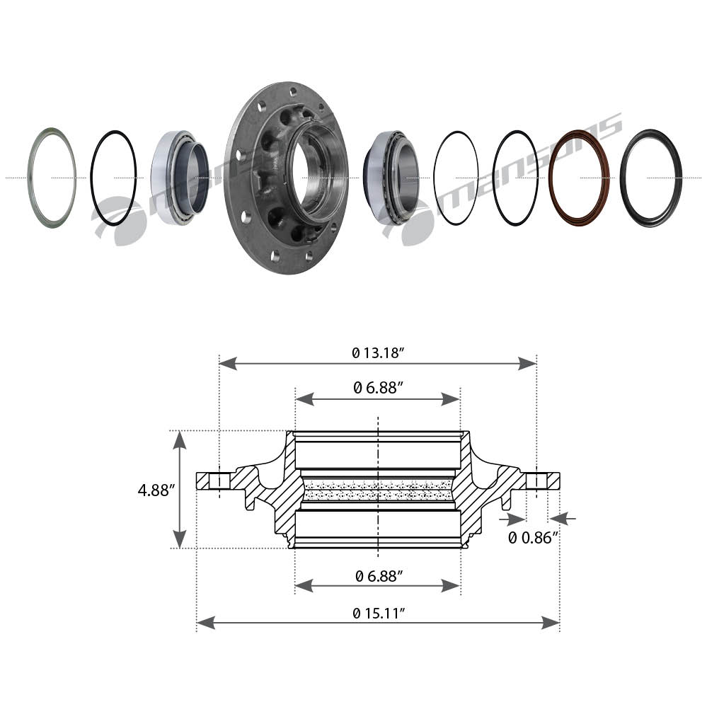 A5731 Universal Components Ступица передняя/задняя от производителя по спец  цене купить в Краснодаре