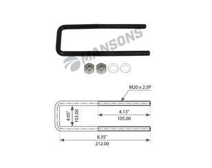 Стремянка передней рессоры для Volvo TRUCK FS7 1991-1996 новый