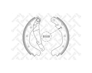 Колодки барабанные к-кт для Opel Kadett E 1984-1992 новый