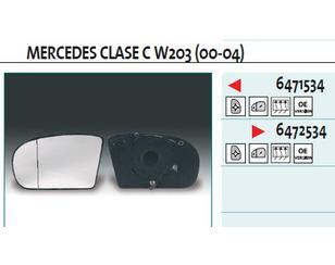 Стекло зеркала электрического левого для Mercedes Benz W203 2000-2006 новый