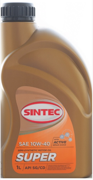 Масло SINTEC SUPER 10W40 1Л ПОЛУСИНТЕТИКА купить в ЕвроАвто