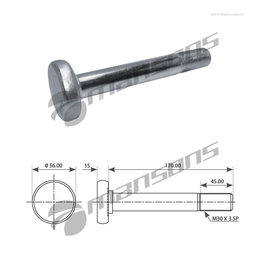 300.158 Mansons Болт крепления рессоры от производителя по спец цене купить  в Саратове