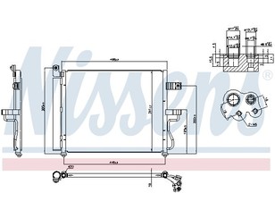 Радиатор кондиционера (конденсер) для Hyundai Accent II (+TAGAZ) 2000-2012 новый