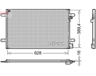 Радиатор кондиционера (конденсер) для Audi A6 [C6,4F] 2004-2011 новый