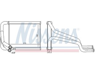 Радиатор отопителя для Hyundai Elantra 2011-2016 новый