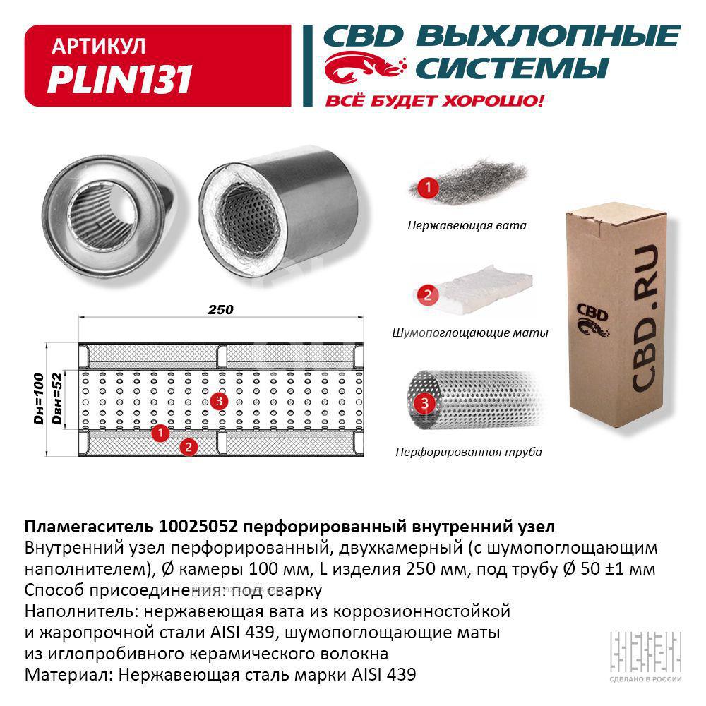 PLIN131 CBD Пламегаситель универсальный от производителя по спец цене  купить в Череповце