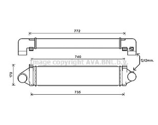 Интеркулер для Land Rover Freelander 2 2007-2014 новый