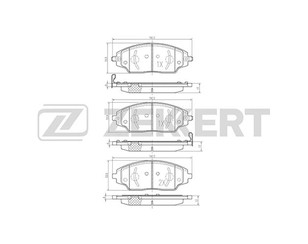 Колодки тормозные передние к-кт для Chevrolet Cobalt 2011-2015 новый