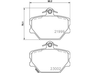 Колодки тормозные передние к-кт для Smart Roadster (W452) 2002-2005 новый