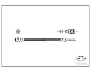 Шланг тормозной задний для Seat Exeo 2009-2013 новый