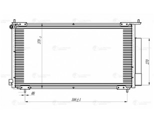 Радиатор кондиционера (конденсер) для Honda CR-V 2002-2006 новый
