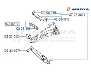 Сайлентблок заднего продольного рычага для Mitsubishi Lancer (CS/Classic) 2003-2008 новый