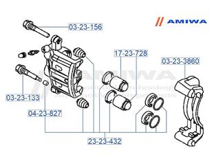 Направляющая суппорта для Mitsubishi L200 (K6,K7) 1996-2006 новый