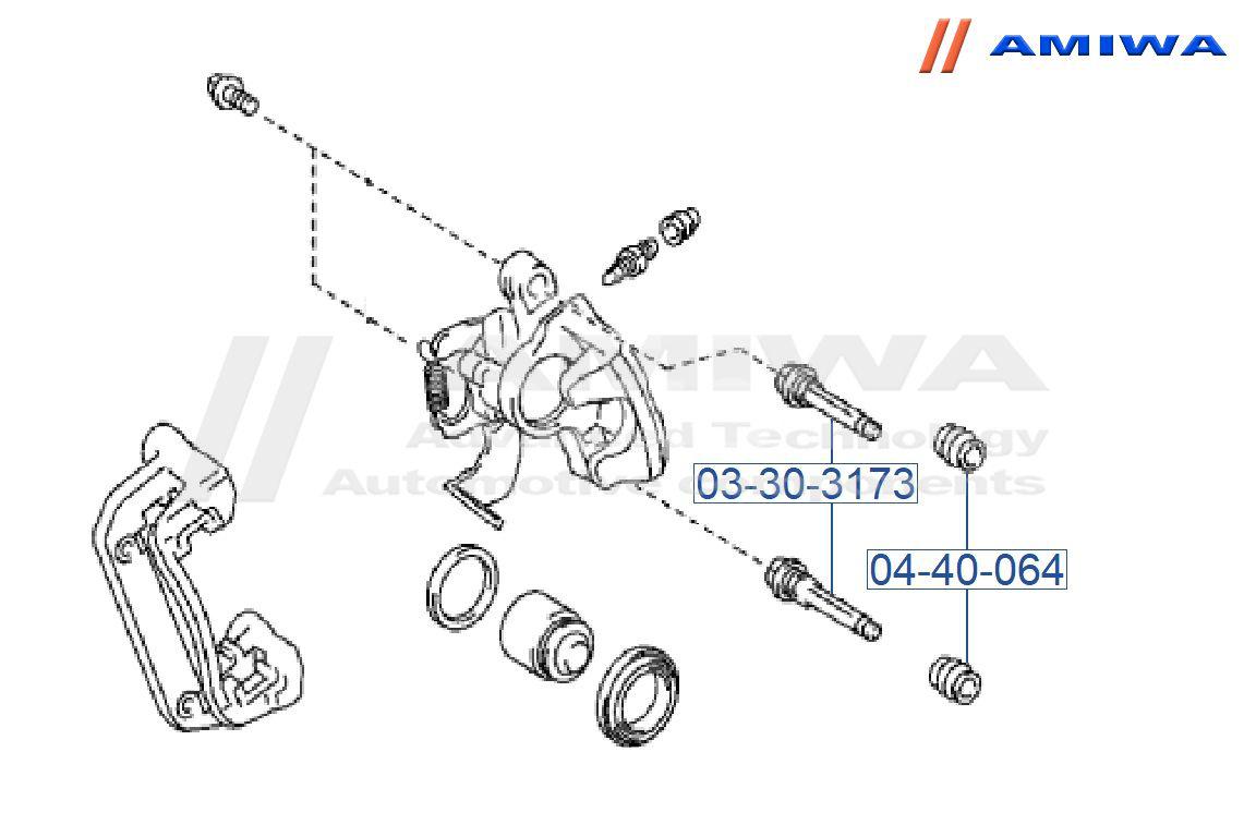 Аурис задние суппорта. 0574-Cx5lowr. FEBEST 2073-br4r.