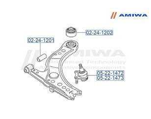 Опора шаровая левая передней подвески для Audi A1 (8X) 2010-2018 новый