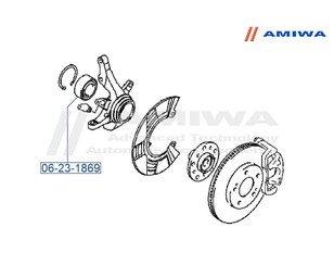 Подшипник передней ступицы для Mitsubishi Lancer (CB) 1992-2000 новый