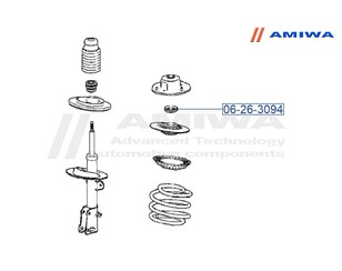 Подшипник опоры переднего амортизатора для Chrysler Voyager/Caravan (RG/RS) 2000-2008 новый