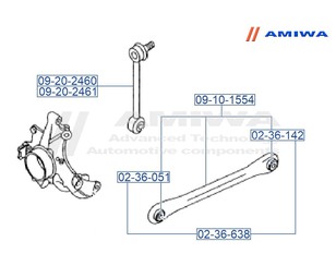 Рычаг задний поперечный для VW Touareg 2002-2010 новый