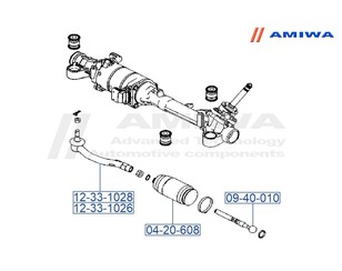 Наконечник рулевой правый для Mazda Mazda 6 (GH) 2007-2013 новый