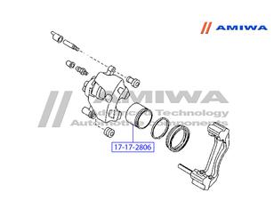 Суппорт тормозной передний правый для Mazda Mazda 6 (GG) 2002-2007 новый