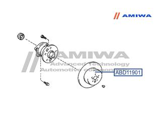 Диск тормозной задний для Lexus ES (SV40) 2006-2012 новый