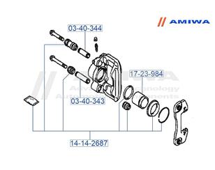 Р/к заднего суппорта для Mitsubishi Pajero/Montero Sport (K9) 1997-2008 новый