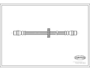 Шланг тормозной задний для Audi 100/200 [44] 1983-1991 новый