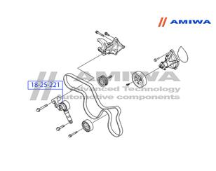 Ролик-натяжитель ручейкового ремня для Hyundai ix55 2007-2013 новый