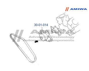 Насос водяной (помпа) для Hyundai Santa Fe (SM)/ Santa Fe Classic 2000-2012 новый