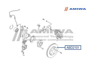 Диск тормозной передний вентилируемый для Hyundai i30 2007-2012 новый