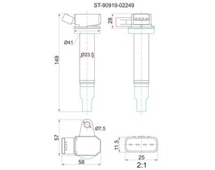 Катушка зажигания для Lexus GS 300/400/430 1998-2004 новый