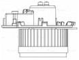 Моторчик отопителя Luzar LFH15203