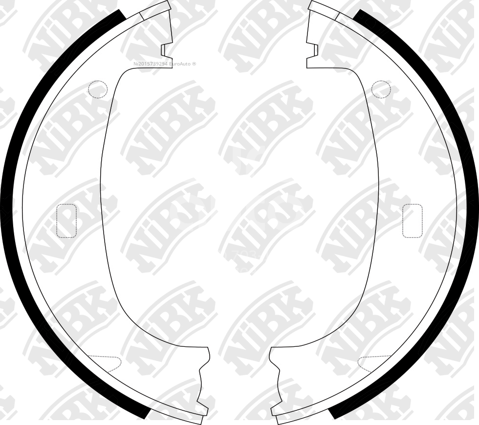 FN0544 NiBK Колодки ручного тормоза к-кт от производителя по спец цене  купить в Череповце