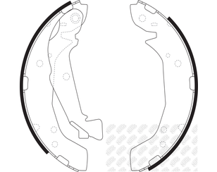 Колодки барабанные к-кт для Hyundai Sonata IV (EF) 1998-2001 новый