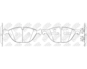 Колодки тормозные передние к-кт для BMW X6 E71 2008-2014 новый