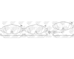 Колодки тормозные передние к-кт для Audi TT(8S) 2015> новый