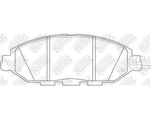 Колодки тормозные передние к-кт для Nissan Murano (Z52) 2015> новый