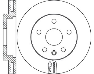Диск тормозной передний вентилируемый для Chevrolet Malibu 2012-2016 новый