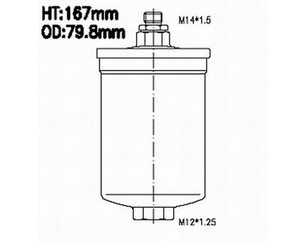 Фильтр топливный для Mercedes Benz W126 1979-1991 новый