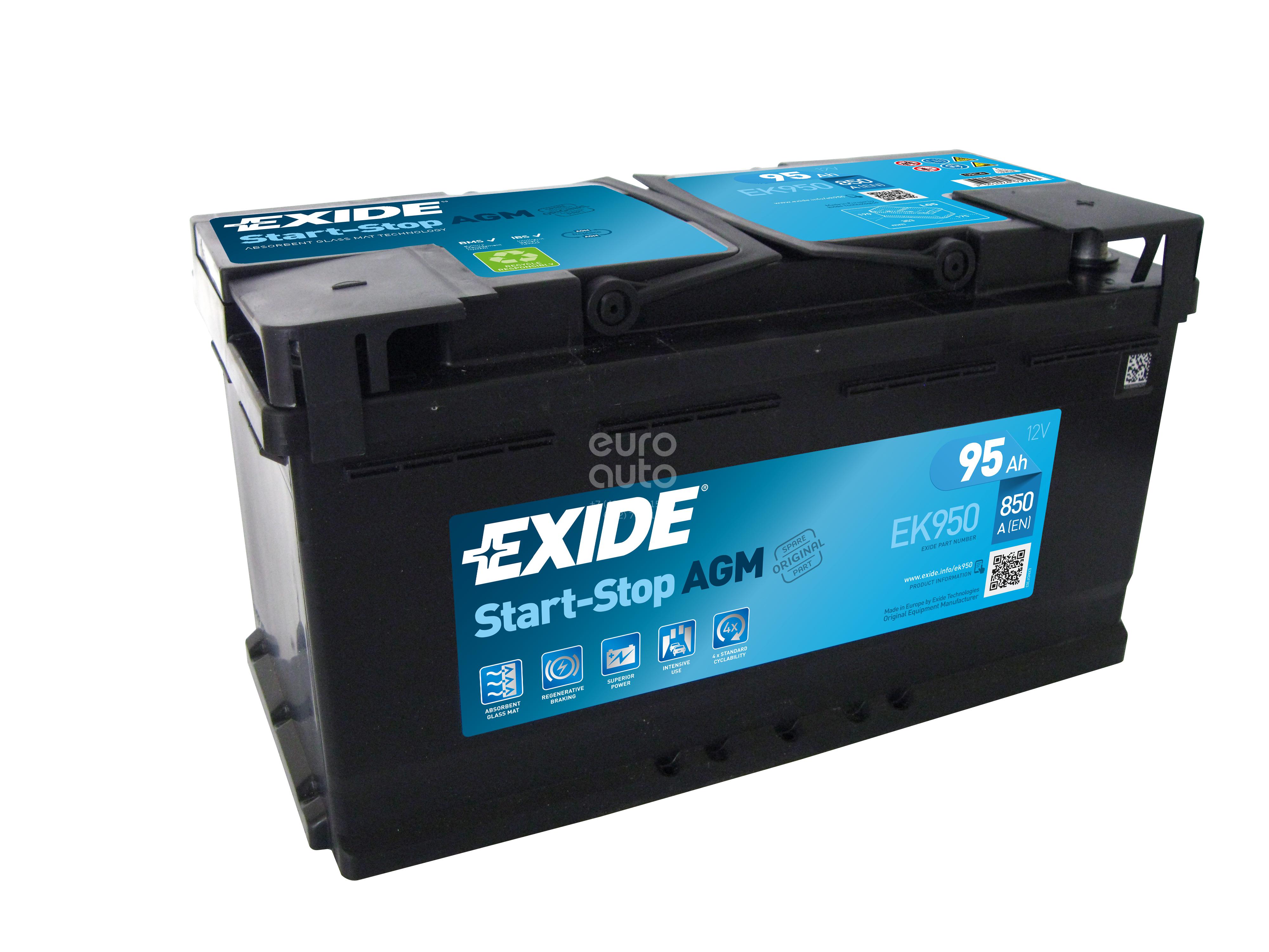 EK950 Exide Аккумулятор от производителя по спец цене купить в Вологде