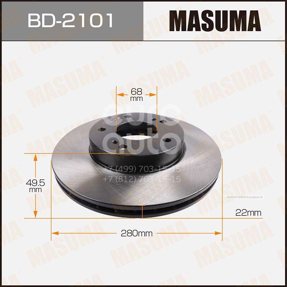 BD-2101 Masuma Диск тормозной передний вентилируемый от производителя по  спец цене купить в Архангельске